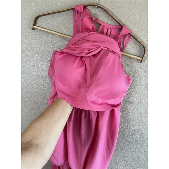 SheBird Emma One & Done Bra Maxi Dress Bright Pink Size 2 XS - Picture 10 of 12